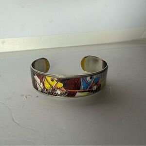 Elegant Gold-Toned Women's Bracelet with horses resembles the Kentucky Derby